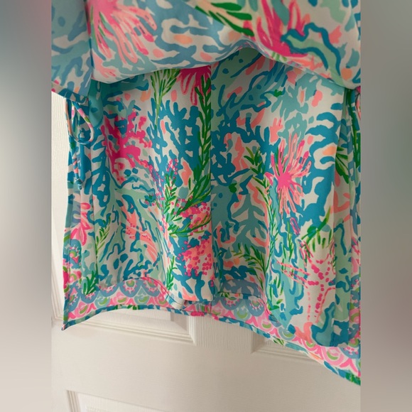 🌟NEW🌟 Lilly Pulitzer Sz 2 coral Bay engineered romper - Picture 5 of 9